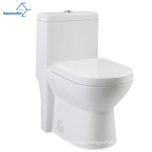 Aquacubic Popular Sanitary Ware White Color Siphonic One-piece Bathroom Toilet